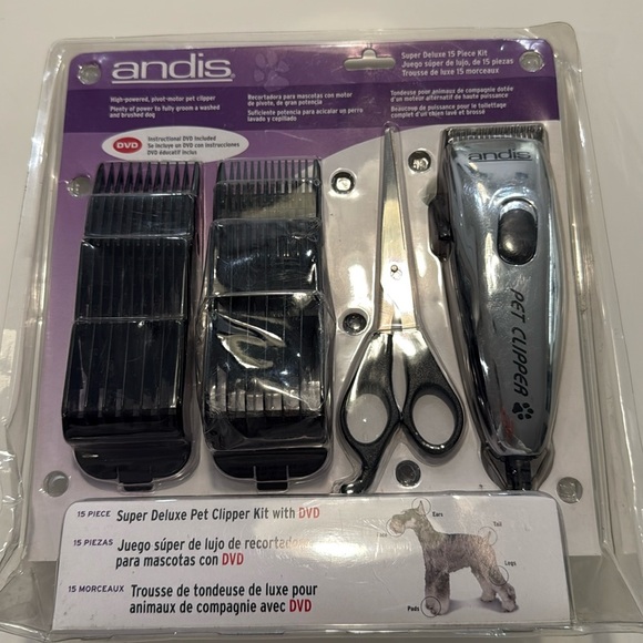 Andis Super Deluxe Pet Clipper Set NEW - Picture 1 of 7